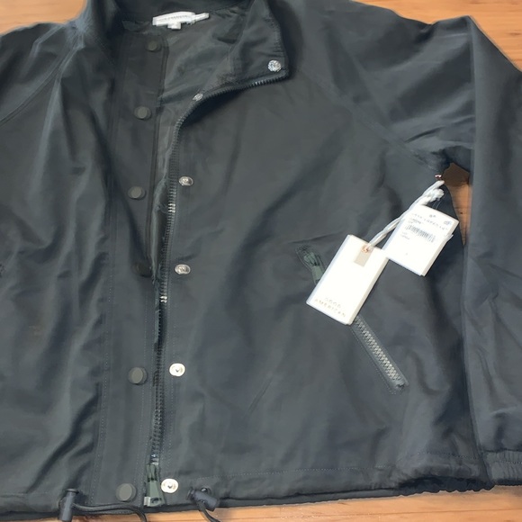 NWT- Good American- Essential Shine Track Jacket- Army Green- Size Large/3 - Picture 5 of 5